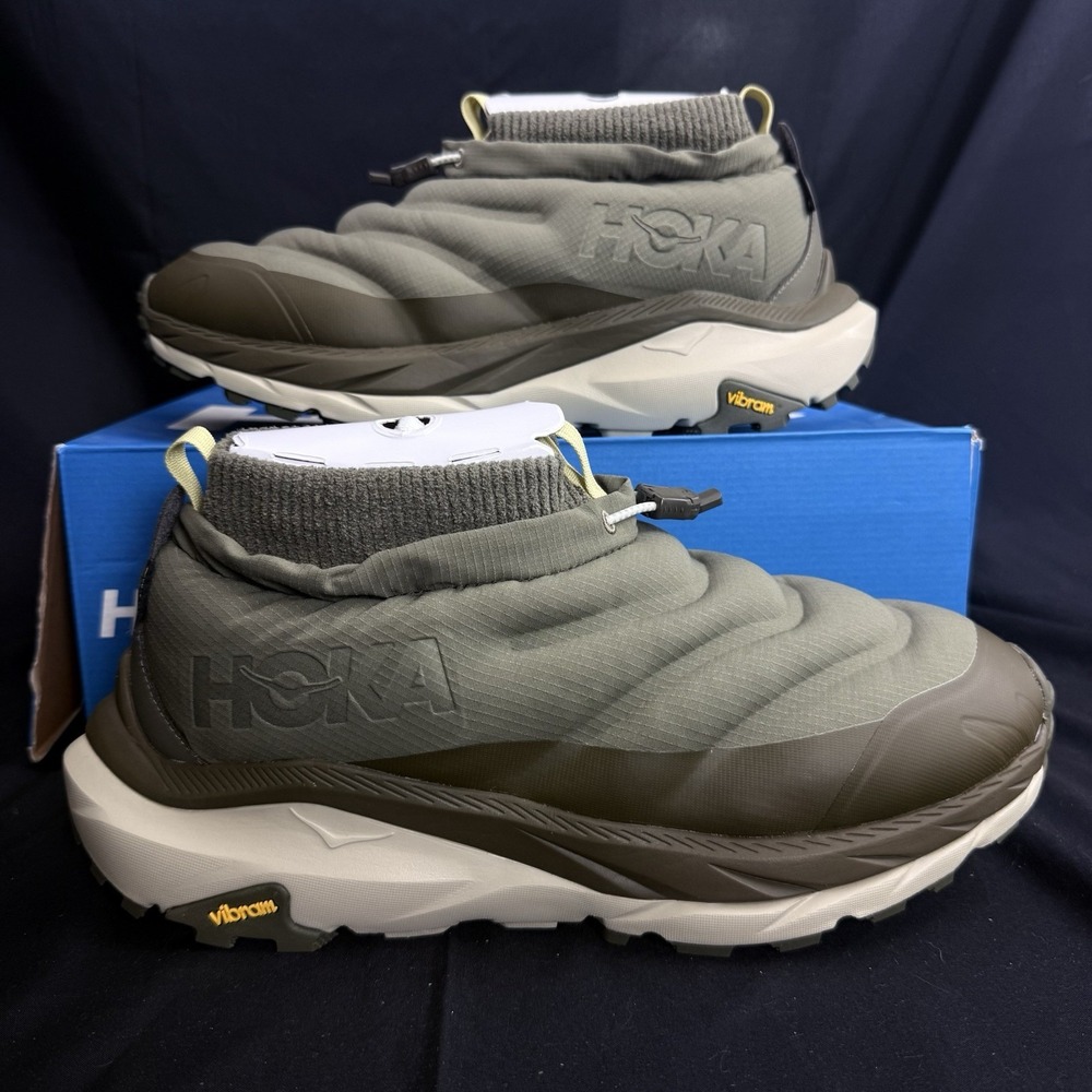 Hoka One Kaha 2 Frost Moc GTX Mens 12.5 D Spruce Green Olive Winter Shoes Boots
